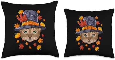 Thanksgiving Abyssinian Pilgrim Costume Fall Autumn Throw Pillow - Image 3