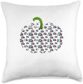 Trucks Costume Driver Halloween Thanksgiving Pumpkin Throw Pillow by Unknown