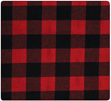 Hudson Baby Unisex Baby Cotton Flannel Receiving Blankets, Buffalo Plaid Bear, One Size - Image 6