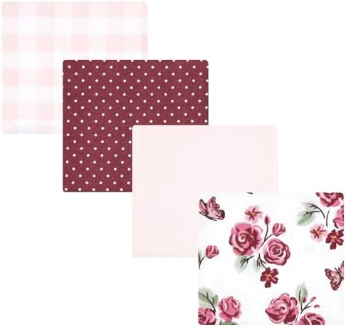 Hudson Baby Unisex Baby Cotton Flannel Receiving Blankets, Sweet Roses, One Size by HudsonBaby