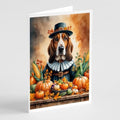 Caroline's Treasures Basset Hound Dogs Blank 5x7 Note Cards Set of 8 by CarolinesTreasures