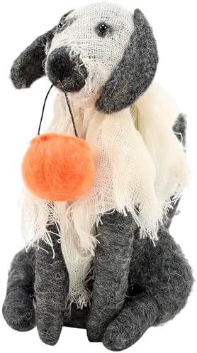 Primitives by Kathy Collectible Critter - Lg Ghost Dog, Coordinate with Our Other Collectible Critters/Figurines for a Delightful/Seasonal Display