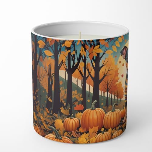 Caroline's Treasures DAC1059CDL Miniature Pinscher Fall Decorative Soy Candle Nature Soy Wax Essential Oil Home Decor Ideal for Bedroom Kitchen Bath Office Gift, 10 oz - Image 3