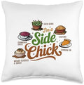 I'm A Side Chick, Grateful Thankful Blessed, Thanksgiving Throw Pillow by HadleyDesigns