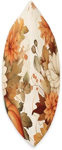 thanksgiving Vintage Autumn Flower Pumpkin Girl Women Fall Themed Throw Pillow, 18x18, Multicolor - Image 2