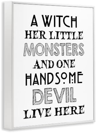 Quirky Halloween Family Quote Typography, 16 x 20 Inch Framed Giclée Print