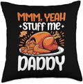 Thanksgiving Turkey Funny Thanksgiving Throw Pillow by Unknown