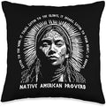 Native American Heritage Store Native Heritage American Indian Proverb Indigenous Throw Pillow, 16x16, Multicolor by Unknown