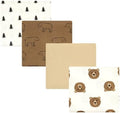 Hudson Baby Unisex Baby Cotton Poly Flannel Receiving Blankets, Brown Bear, One Size by HudsonBaby