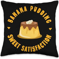 Thanksgiving - Banana Pudding Puding Lover Designs Dessert Pastry Banana Cream Pudding Quote Throw Pillow, 16x16, Multicolor by Unknown