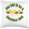 A Bad Day to Be a Deviled Egg Thanksgiving Humor Throw Pillow by Unknown