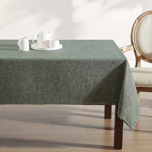 Laura Ashley Harper Tablecloth, 60" x 102", Olive - Image 2