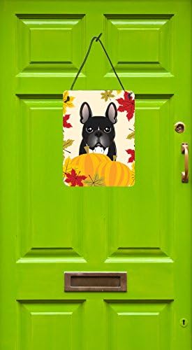 Caroline's Treasures BB2033DS1216 French Bulldog Thanksgiving Wall or Door Hanging Prints Aluminum Metal Sign Kitchen Wall Bar Bathroom Plaque Home Decor Front Door Plaque, 12x16, Multicolor - Image 2