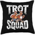 Trot Squad, Friendsgiving Squad Running Thanksgiving Throw Pillow by HadleyDesigns