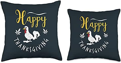 Vintage Happy Thanksgiving Pilgrim Turkey Family Matching Throw Pillow - Image 3
