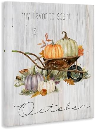Stupell Industries Fall Pumpkin Wagon Rustic, 16 x 20 Inch Canvas Wall Art - Image 2