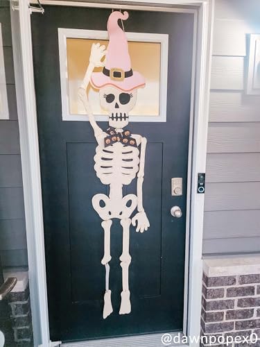 Mud Pie Halloween Girl Skeleton Door Hanger
