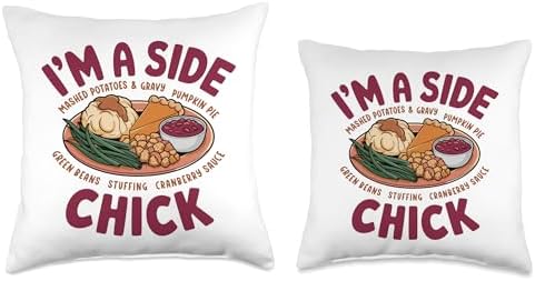 I'm A Side Chick, Grateful Thankful Blessed, Thanksgiving Throw Pillow - Image 3