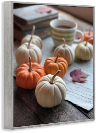 Cozy Pumpkin Harvest Coffee Mug, 16 x 20 Inch Framed Giclée Print - Image 2