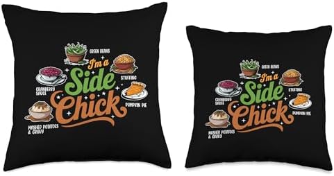 I'm A Side Chick, Grateful Thankful Blessed, Thanksgiving Throw Pillow - Image 3