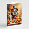 Caroline's Treasures English Bulldog Dogs Blank 5x7 Note Cards Set of 8 by CarolinesTreasures