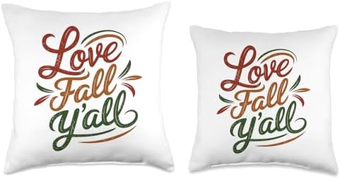 Love Fall Y'all, Family Thanksgiving Friends Giving Throw Pillow - Image 3
