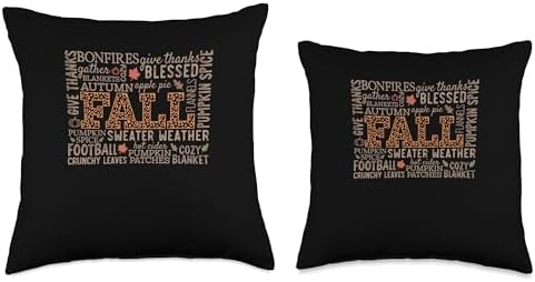 Fall Quotes Fall Vibes Autumn Thanksgiving Throw Pillow - Image 3