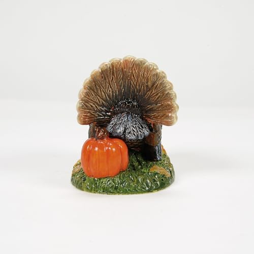 Department 56 Village Collection Accessories Thanksgiving Harvest Tom Turkey Figurine, 2.1 Inch, Multicolor