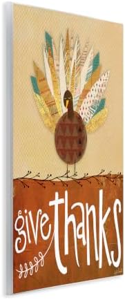 Thanksgiving Turkey Feather, 10 x 15 Inch Mounted Print on Wall Plaque - Image 2