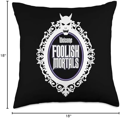 Welcome Foolish Mortals Throw Pillow