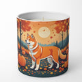 Caroline's Treasures DAC1004CDL Akita Fall Decorative Soy Candle Nature Soy Wax Essential Oil Home Decor Ideal for Bedroom Kitchen Bath Office Gift, 10 oz by CarolinesTreasures