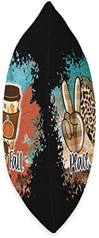 PEACE LOVE FALLPUMPKING SPICE FALL THANKSGIVING LEPARD Throw Pillow - Image 2