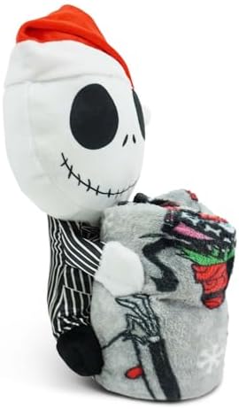 Northwest Character Hugger Pillow & Silk Touch Throw Blanket Set, 40" x 50", The Nightmare Before Christmas Freaky Festivities