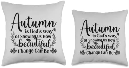 Autumn Fall God Jesus Thanksgiving Halloween Throw Pillow - Image 3