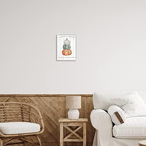 Pumpkins Gather Together Fall, 11 x 14 Inch Framed Giclée Print - Image 3