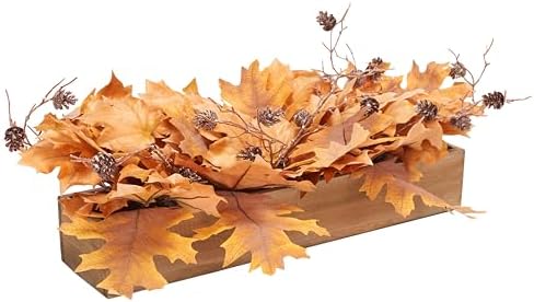SAFAVIEH Home Collection 30-inch Decorative Artificial Maple Leaf Wood Planter Arrangement (Fully Assembled) - Image 5