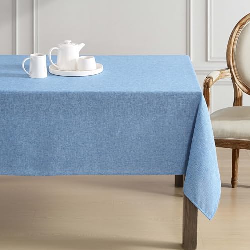 Laura Ashley Harper Tablecloth, 60" x 84", Denim - Image 2