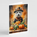 Caroline's Treasures Westie Terrier Dogs Blank 5x7 Note Cards Set of 8 by CarolinesTreasures