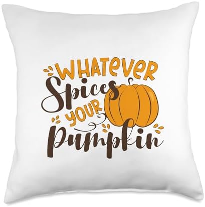 Whatever Spices Your Pumpkin Funny Thanksgiving Dinner Adult Throw Pillow by Unknown