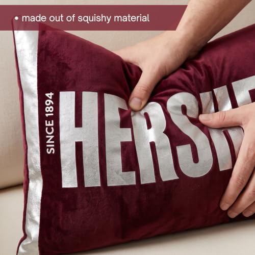 Franco Hershey's Chocolate Bar Plush Squishy Dec Pillow, 18" Wide, Bedroom, Office Decor & Gifts (Officially Licensed Product)