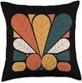 Vintage Mid Century Thanksgiving Retro Art Palette 50s 60s Throw Pillow by Unknown