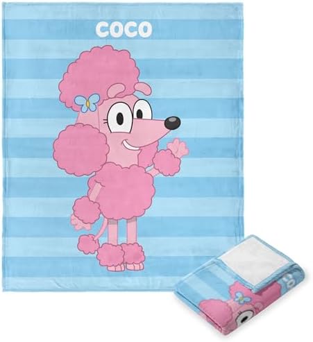Northwest Bluey Silk Touch Throw Blanket, 50" x 60", Roll Call Coco