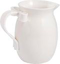 Mud Pie Stoneware White Bow Pitcher
