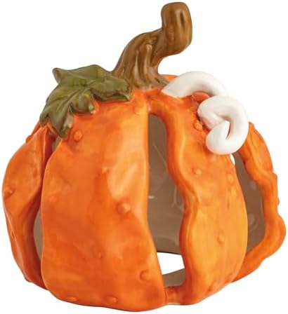 Mud Pie Thanksgiving Small Stoneware Pumpkin Sitter by MudPie
