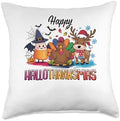 halloween thanksgiving christmas happy hallothanksmas gnome Throw Pillow by Unknown