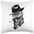 Turkey in Hat Classic Attire Thanksgiving Throw Pillow by Unknown