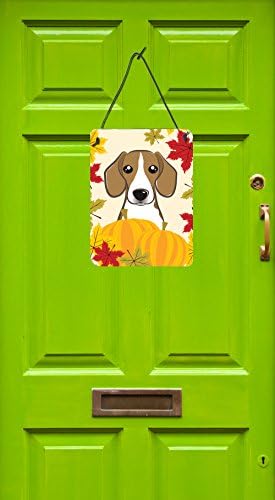 Caroline's Treasures BB2045DS1216 Beagle Thanksgiving Wall or Door Hanging Prints Aluminum Metal Sign Kitchen Wall Bar Bathroom Plaque Home Decor Front Door Plaque, 12x16, Multicolor - Image 2