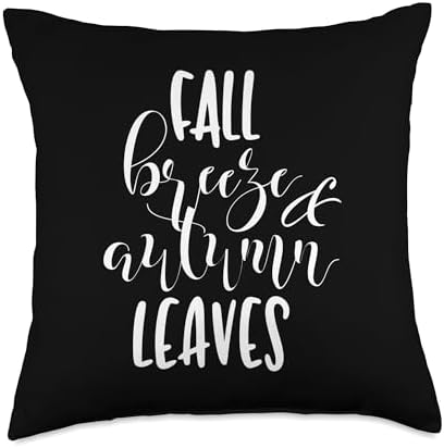 Fall Breeze And Autumn Leaves Thanksgiving Throw Pillow by Unknown