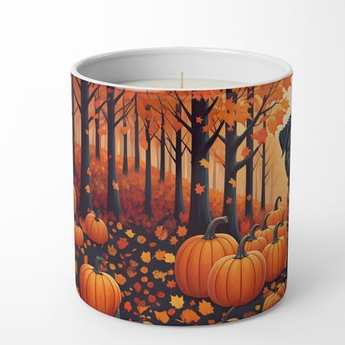 Caroline's Treasures DAC1001CDL Affenpinscher Fall Decorative Soy Candle Nature Soy Wax Essential Oil Home Decor Ideal for Bedroom Kitchen Bath Office Gift, 10 oz - Image 3