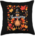 Thanksgiving Turkey Throw Pillow by Unknown